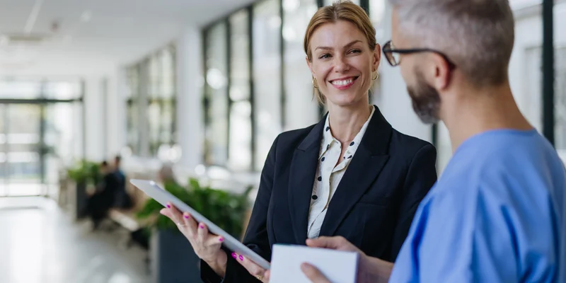 Medical professionals in consultation